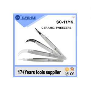 3PCS Metal Non-magnetic Stainless Steel Tweezers Plier for Jewelry ICs SMD SMT 